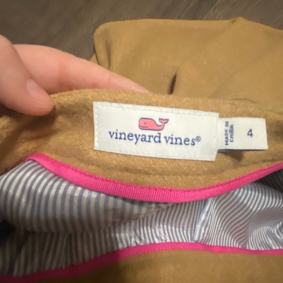 Vineyard vines wool mix skirt brown zipper pocket - Picture 5 of 12